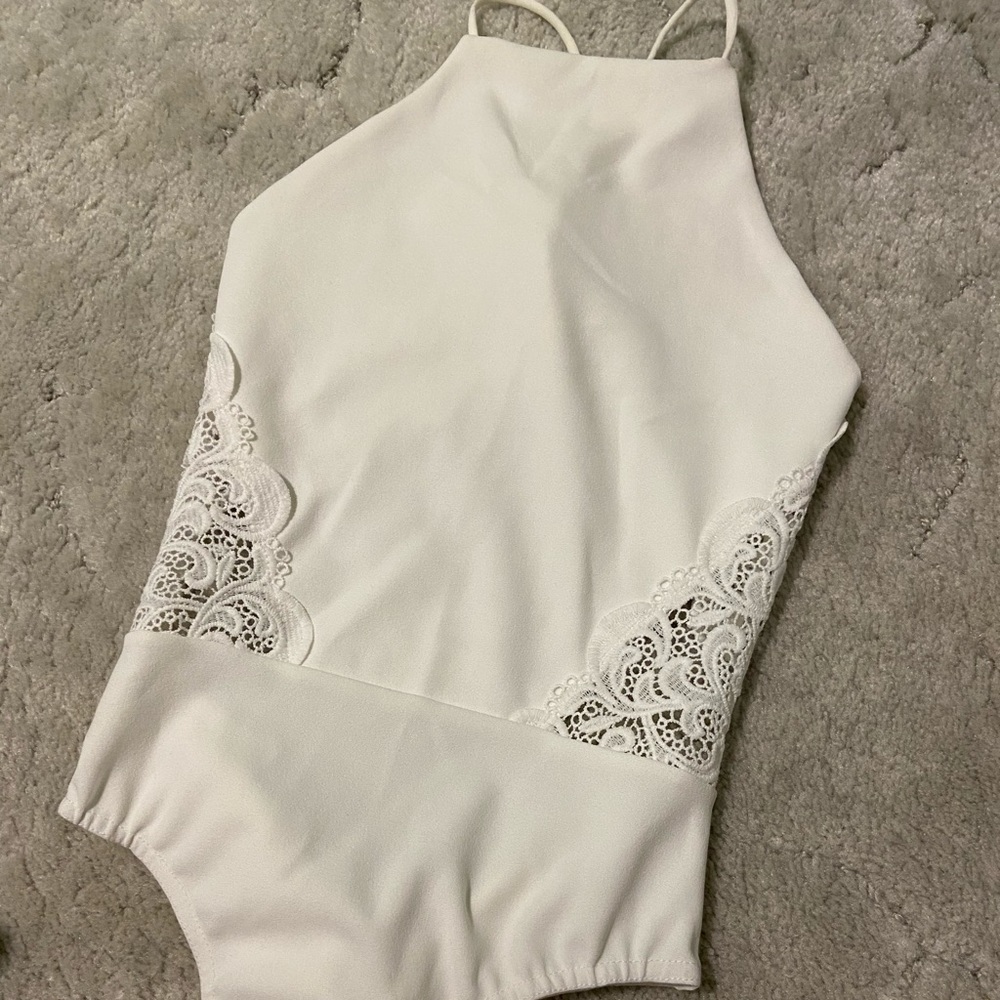 Missguided White Bodysuit